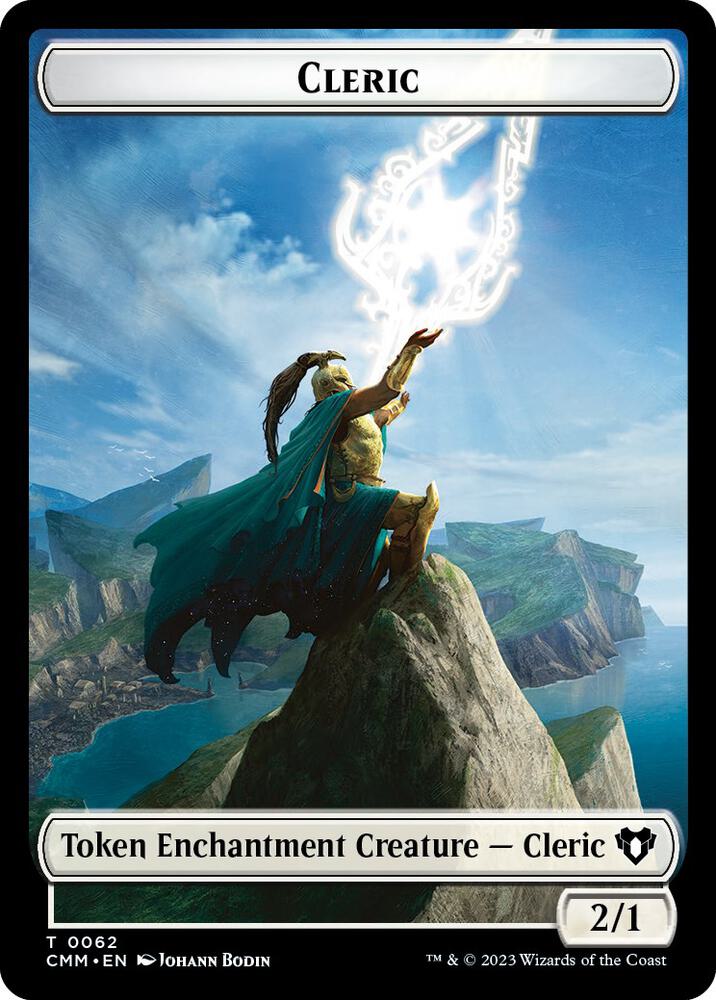 Cleric // Cat Beast Double-Sided Token (62 // 61) (CMM)