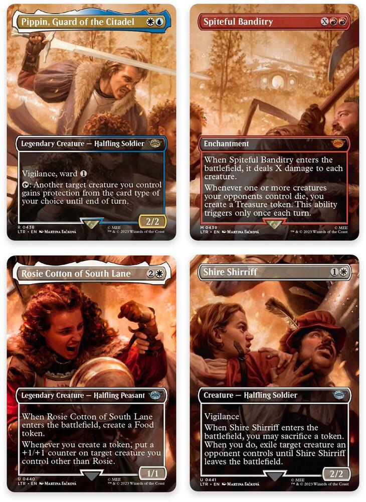The Scouring of the Shire Scene [Set of 4] (438-441) (LTR)