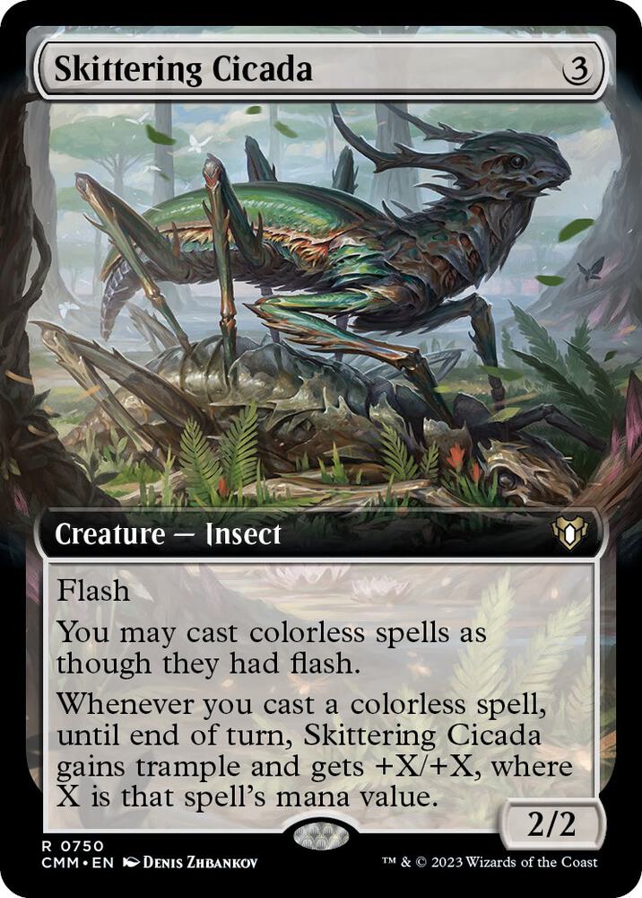 Skittering Cicada (Extended Art) (750) (CMM)