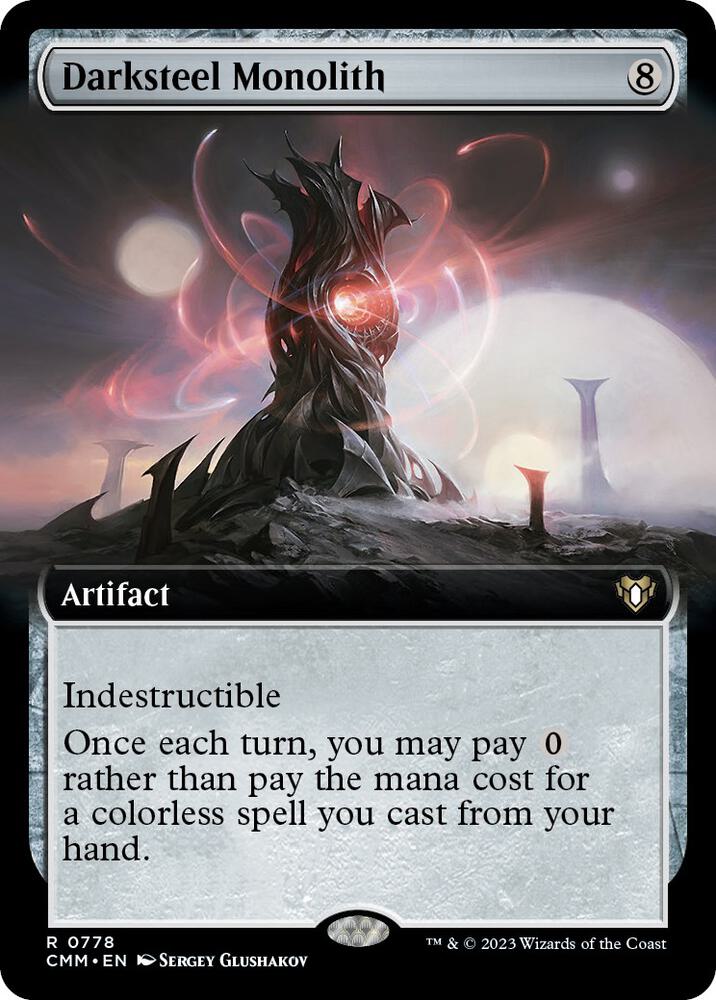 Darksteel Monolith (Extended Art) (778) (CMM)