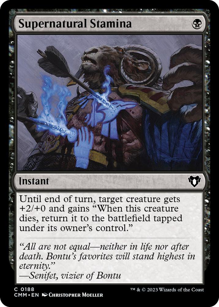 Supernatural Stamina (188) (CMM)