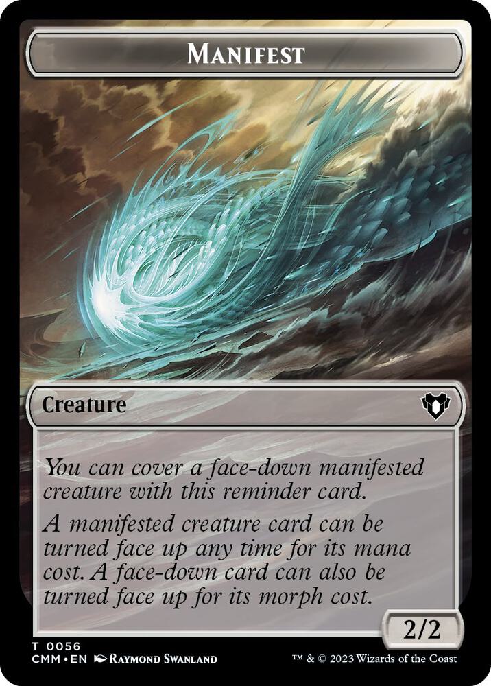 Manifest // Phyrexian Germ Double-Sided Token (56 // 16) (CMM)