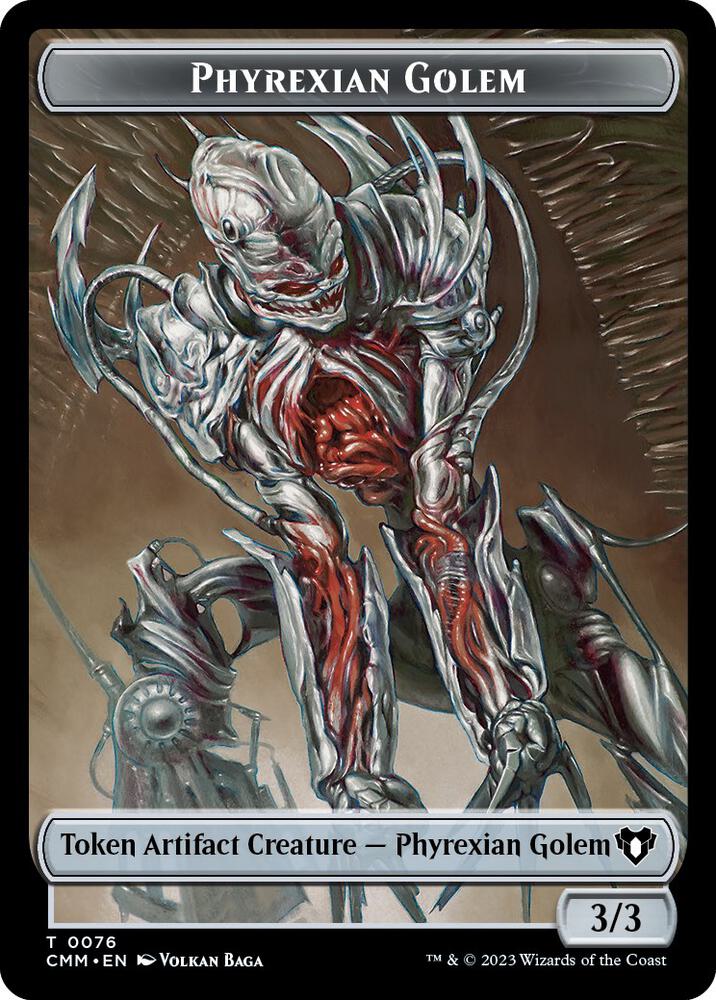 Phyrexian Golem // Ox Double-Sided Token (76 // 65) (CMM)
