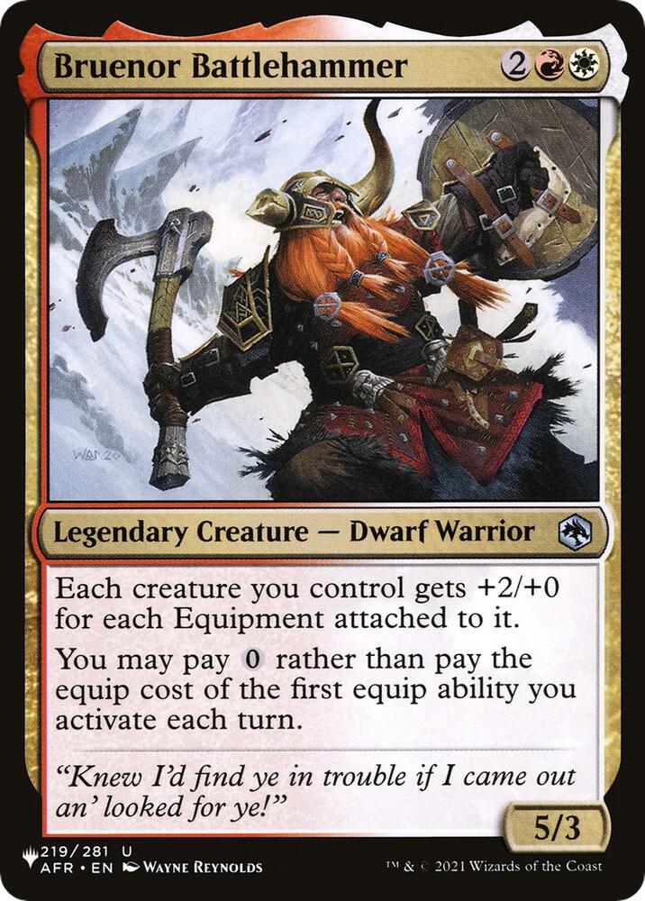 Bruenor Battlehammer (219/281) (LIST)