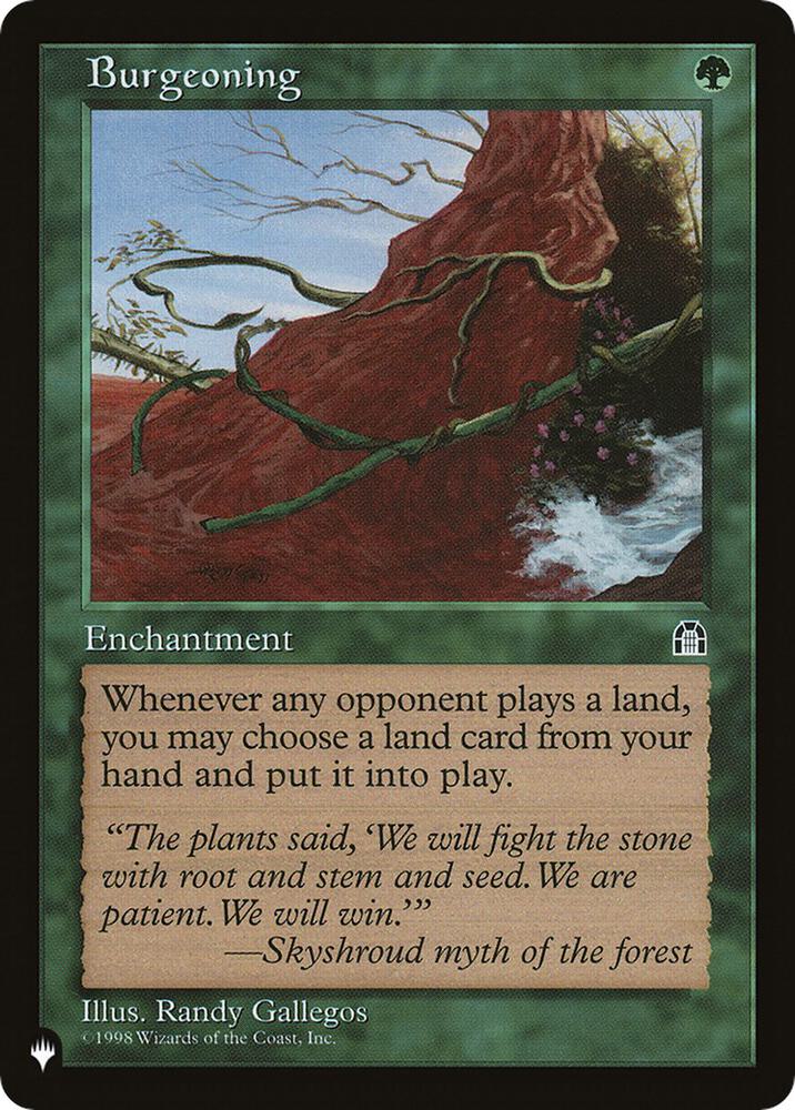 Burgeoning (LIST)