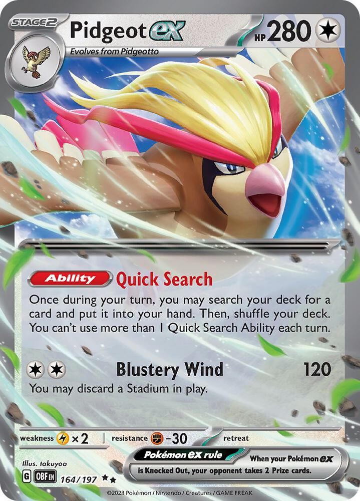 Pidgeot ex (164/197) (OBF)