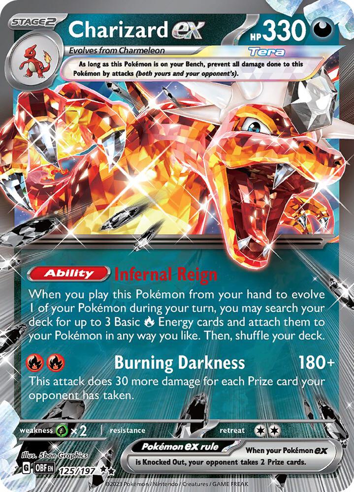 Charizard ex - 125/197 (125/197) (OBF)