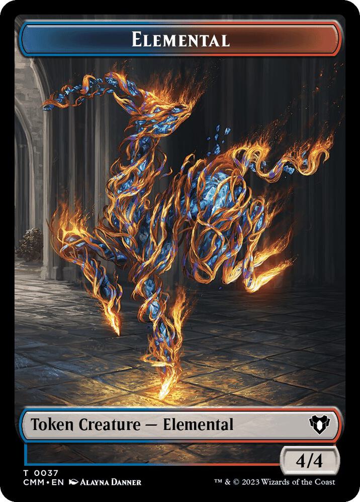 Elemental (0037) // Human Soldier Double-Sided Token (37 // 6) (CMM)