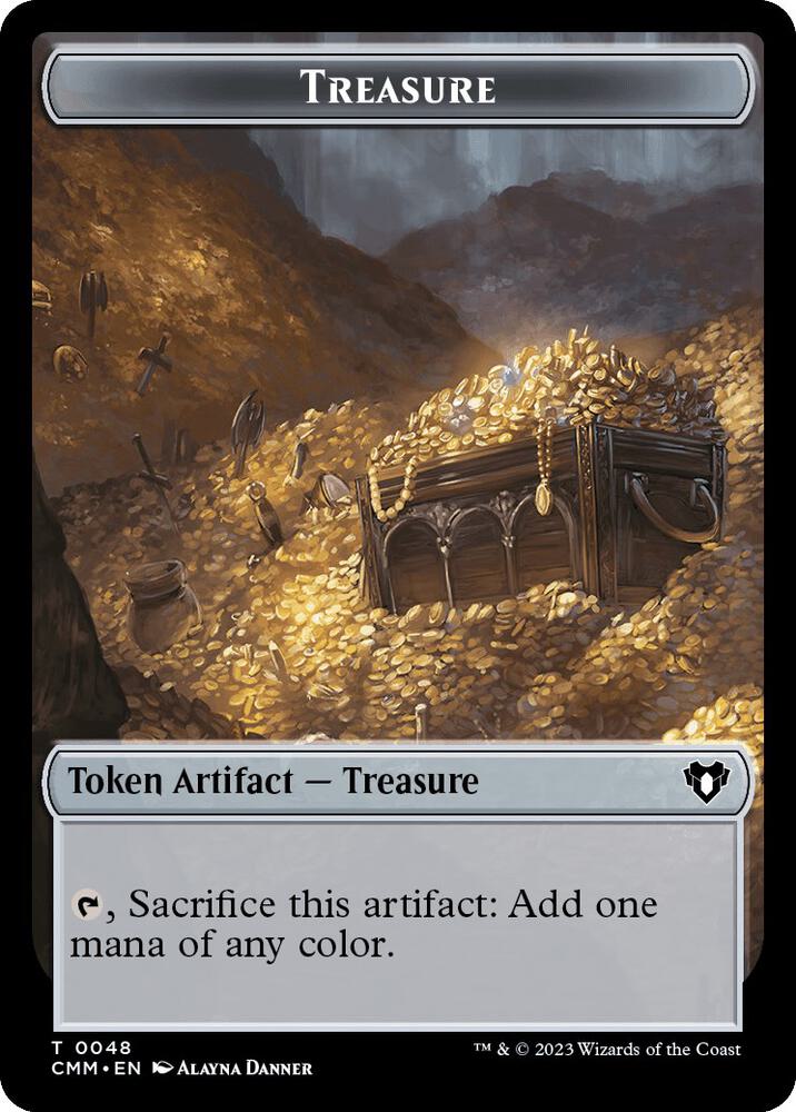 Treasure // Construct (0042) Double-Sided Token (48 // 42) (CMM)
