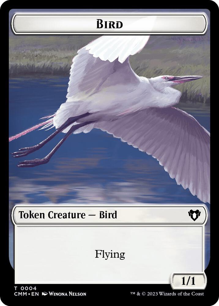 Bird // Dwarf Berserker Double-Sided Token (4 // 23) (CMM)