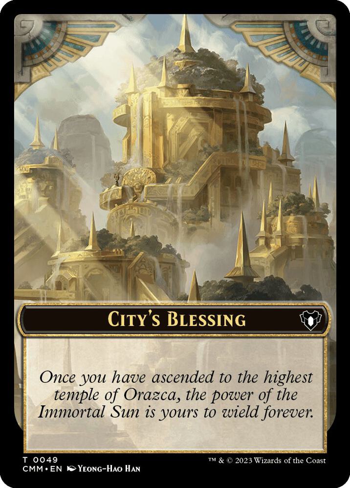 City's Blessing // Myr Double-Sided Token (49 // 43) (CMM)