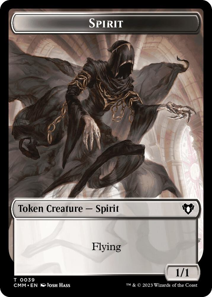 Spirit (0039) // Elemental (0025) Double-Sided Token (39 // 25) (CMM)
