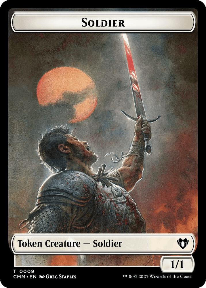 Soldier // Emblem - Daretti, Scrap Savant Double-Sided Token (9 // 51) (CMM)