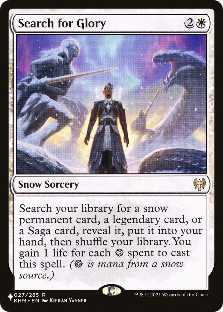 Search for Glory (27) (LIST)