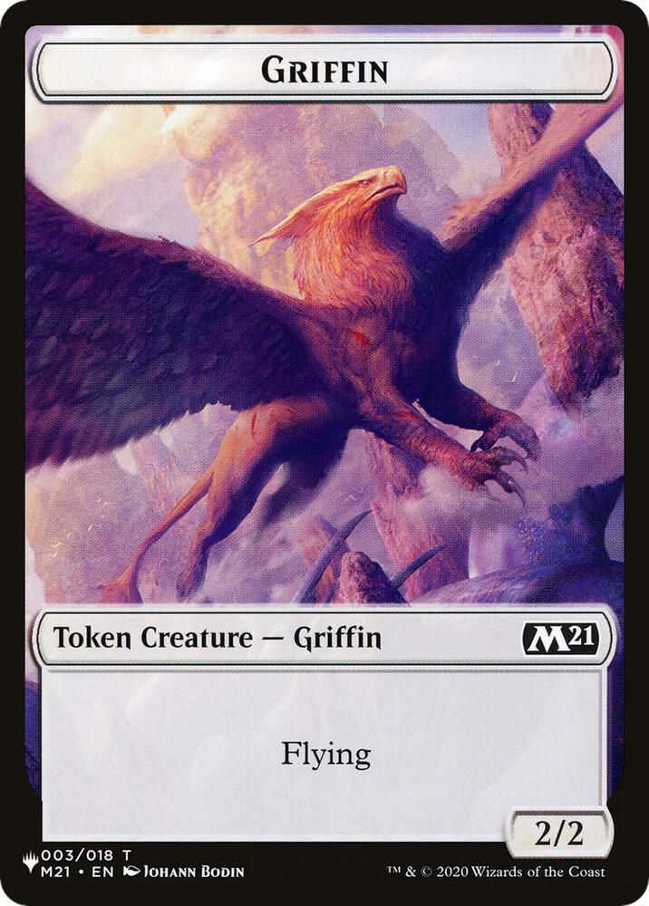 Griffin // Warrior Double-sided Token (3 // 17) (LIST)