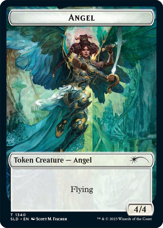 Image for Angel (SLD) // Soldier (GRN) Double-sided Token (1340 // 2) (SLD) - Magic: The Gathering