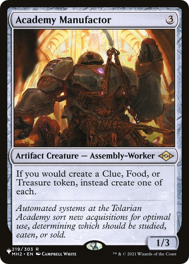 Image for Academy Manufactor (219/303) (LIST) - Magic: The Gathering