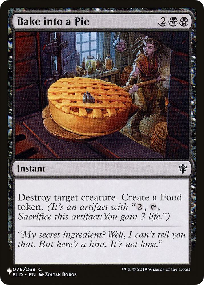 Bake into a Pie (076/269) (LIST)
