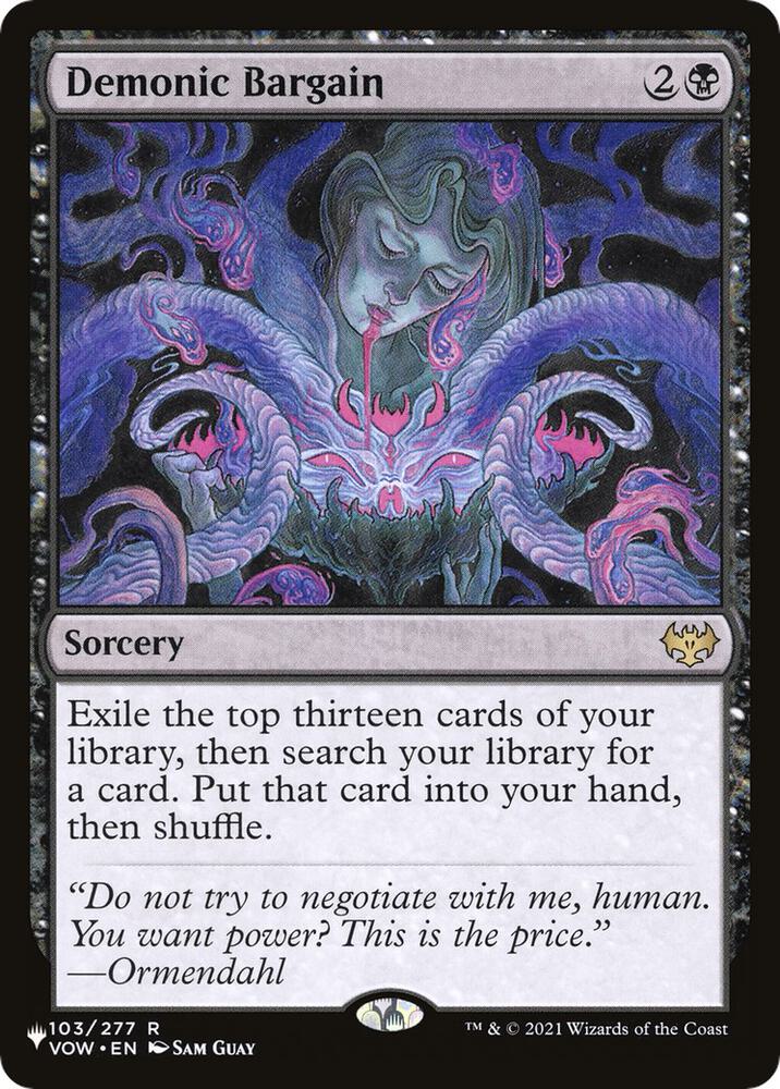 Demonic Bargain (103/277) (LIST)