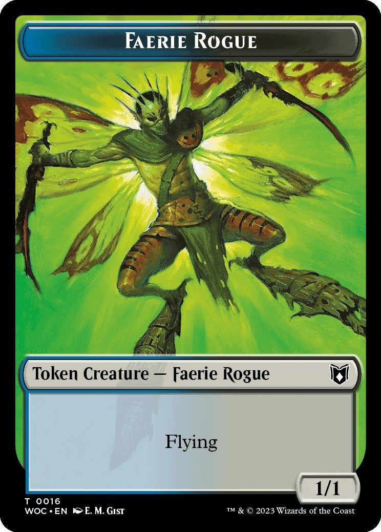 Faerie Rogue (0016) // Faerie Double-Sided Token (16 // 10) (WOC)