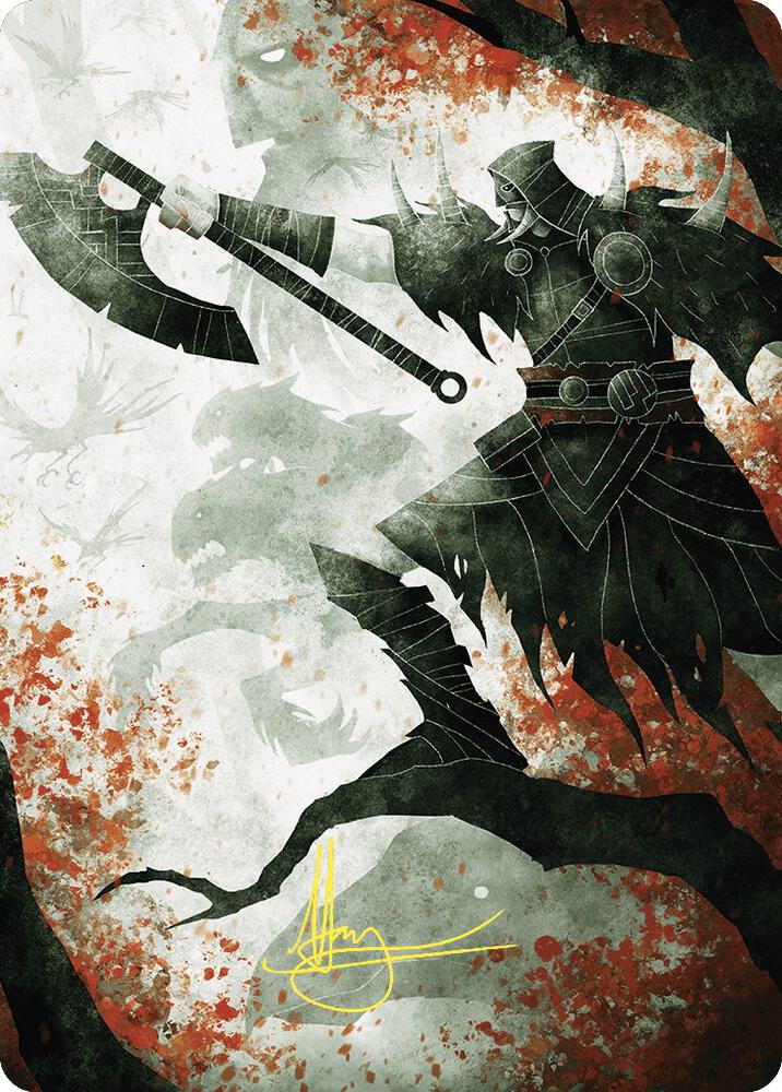Garruk's Uprising Art Card (Gold-Stamped Signature) (72) (ASWOE)