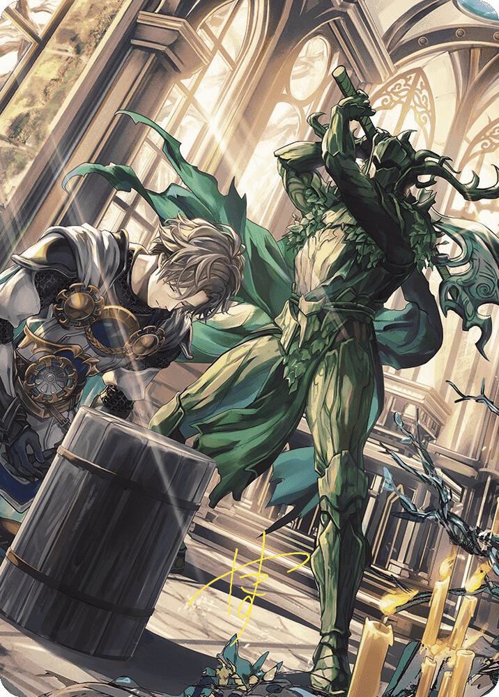 Karmic Justice Anime Art Card (Gold-Stamped Signature) (77) (ASWOE)