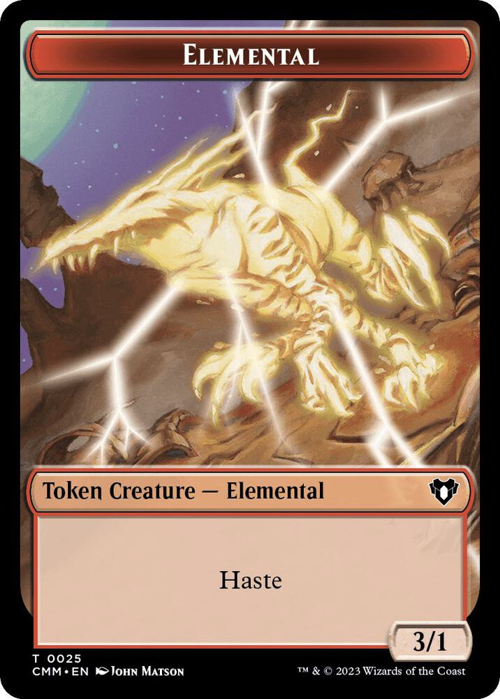 Elemental (0025) // Saproling Double-Sided Token (25 // 35) (CMM)