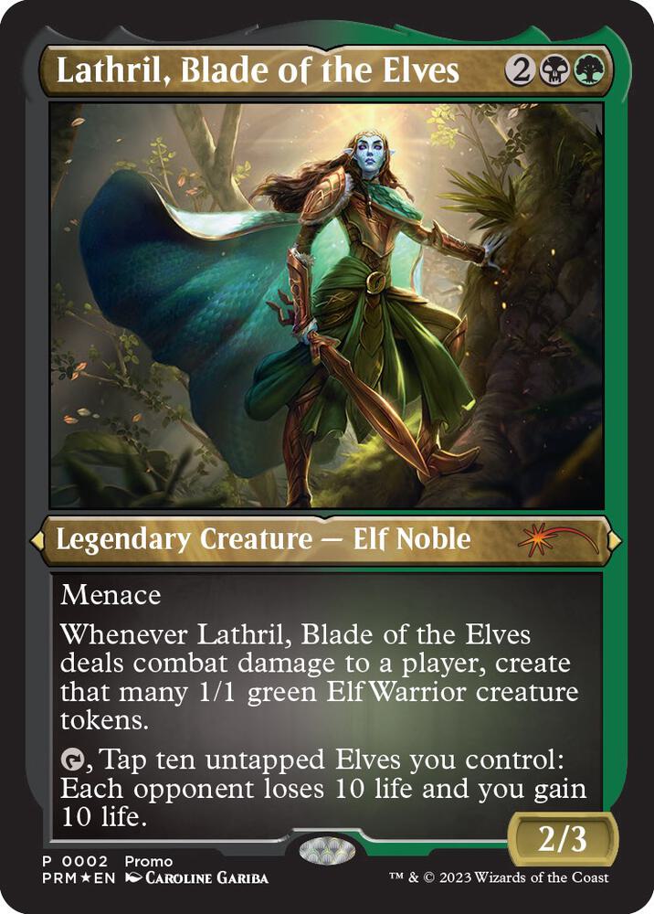 Lathril, Blade of the Elves (Foil Etched) (2) (MEDIA)