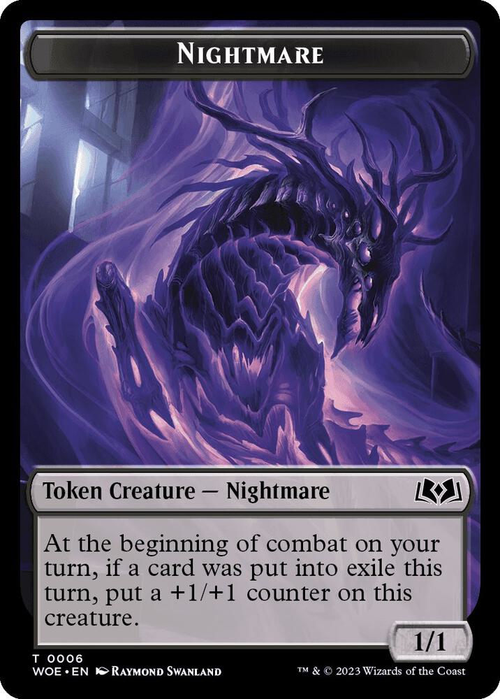 Nightmare // Food (0011) Double-Sided Token (6 // 11) (WOE)