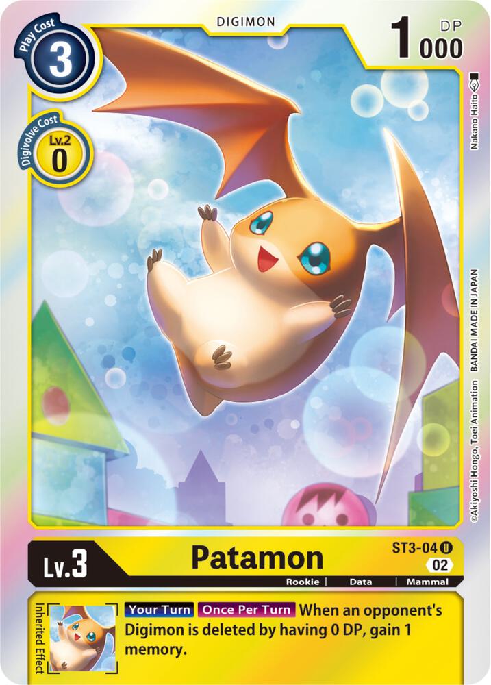 Patamon - ST3-04 (Resurgence Booster Reprint) (ST3-04 U) (RB-01)
