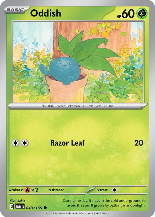 Oddish (043/165) (MEW)