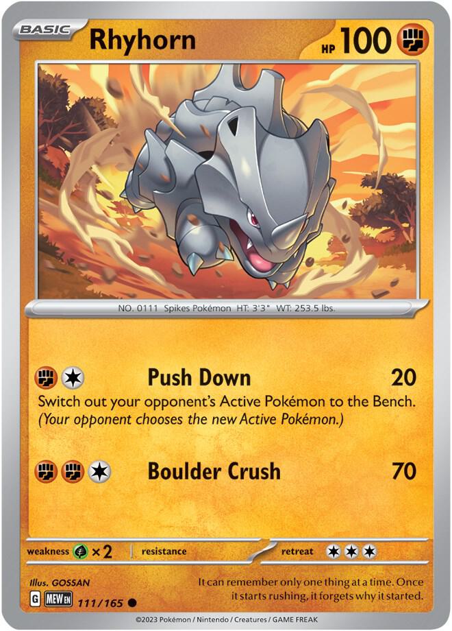 Rhyhorn (111/165) (MEW)