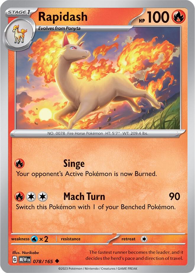 Rapidash (078/165) (MEW)