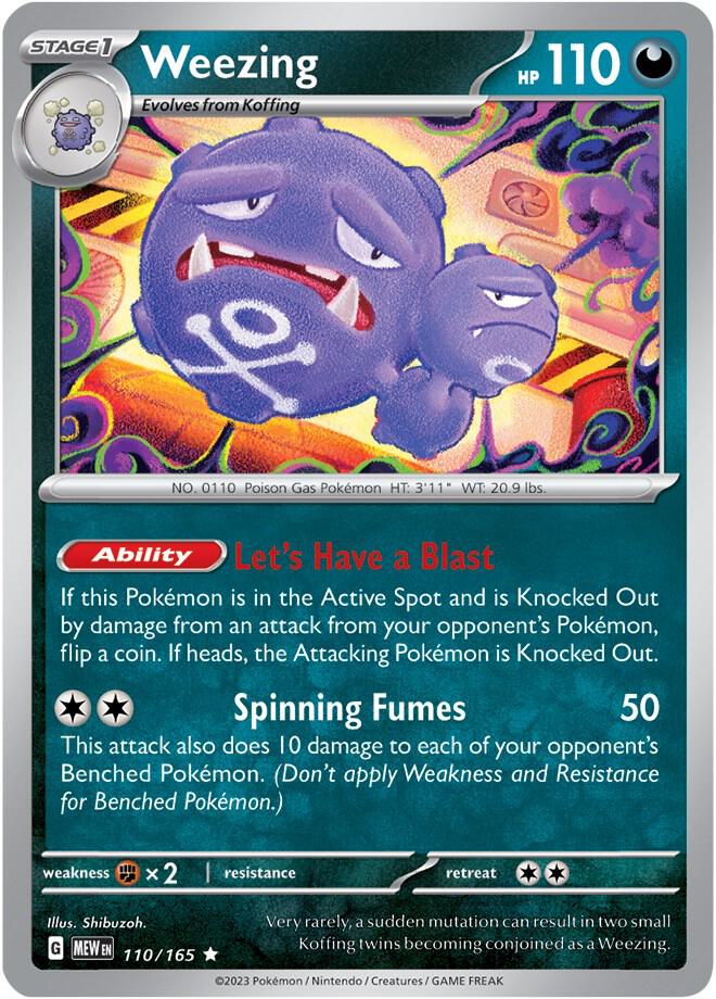Weezing (110/165) (MEW)