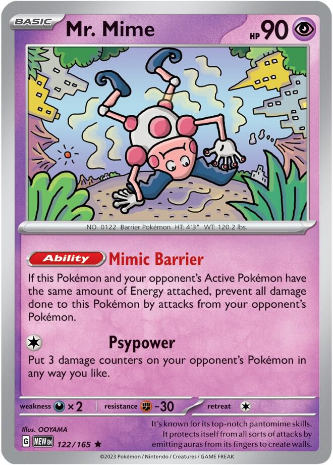 Mr. Mime - 122/165 (122/165) (MEW)