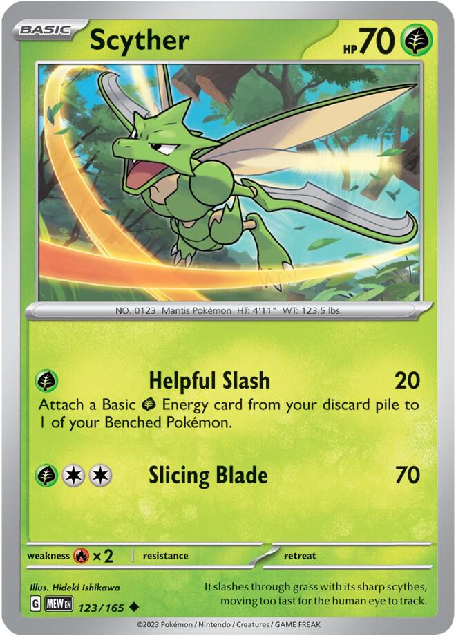 Scyther (123/165) (MEW)