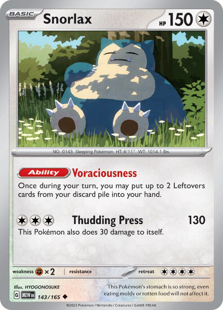 Snorlax (143/165) (MEW)