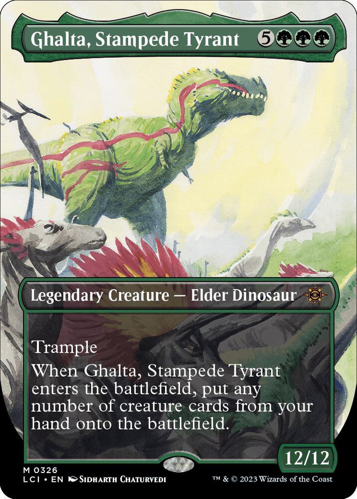 Ghalta, Stampede Tyrant (Borderless) (326) (LCI)