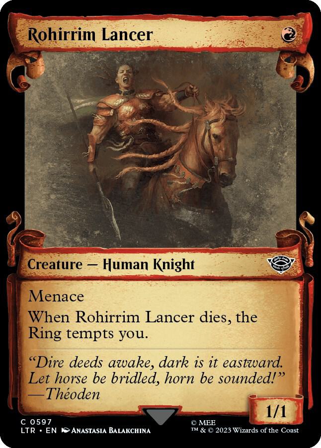 Rohirrim Lancer (Showcase Scrolls) (597) (LTR)