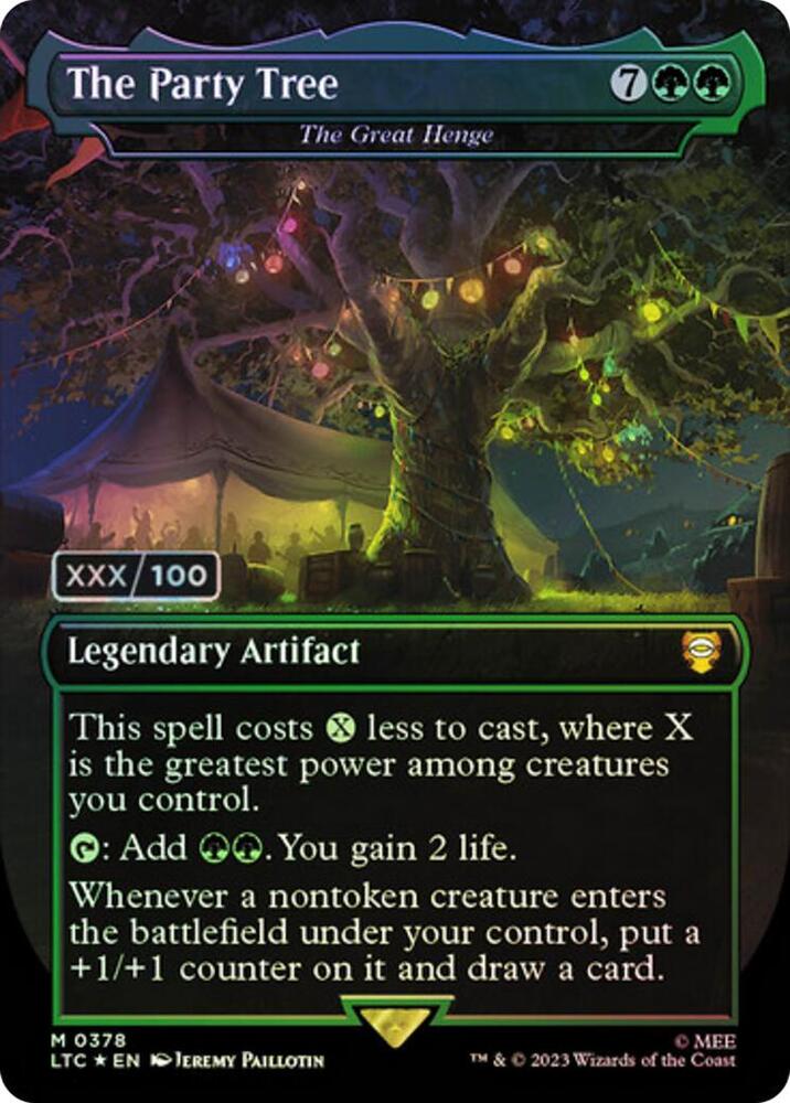 The Party Tree - The Great Henge (Borderless) (Serial Numbered) (378) (LTC)