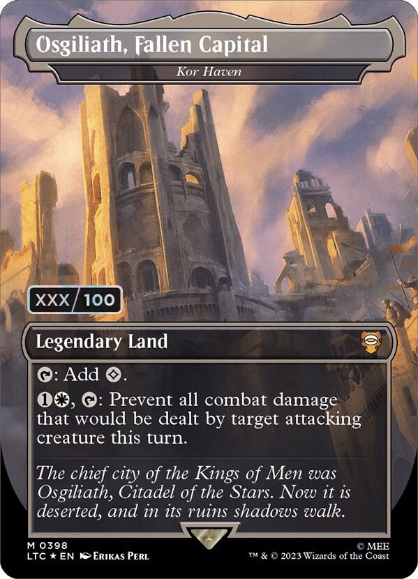 Osgiliath, Fallen Capital - Kor Haven (Borderless) (Serial Numbered) (398) (LTC)
