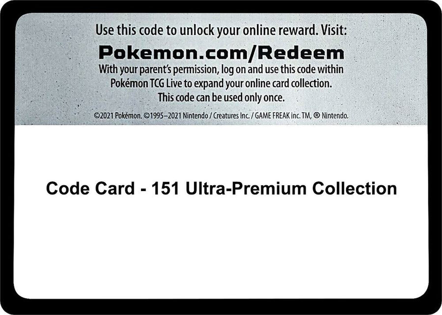 Code Card - 151 Ultra-Premium Collection (MEW)
