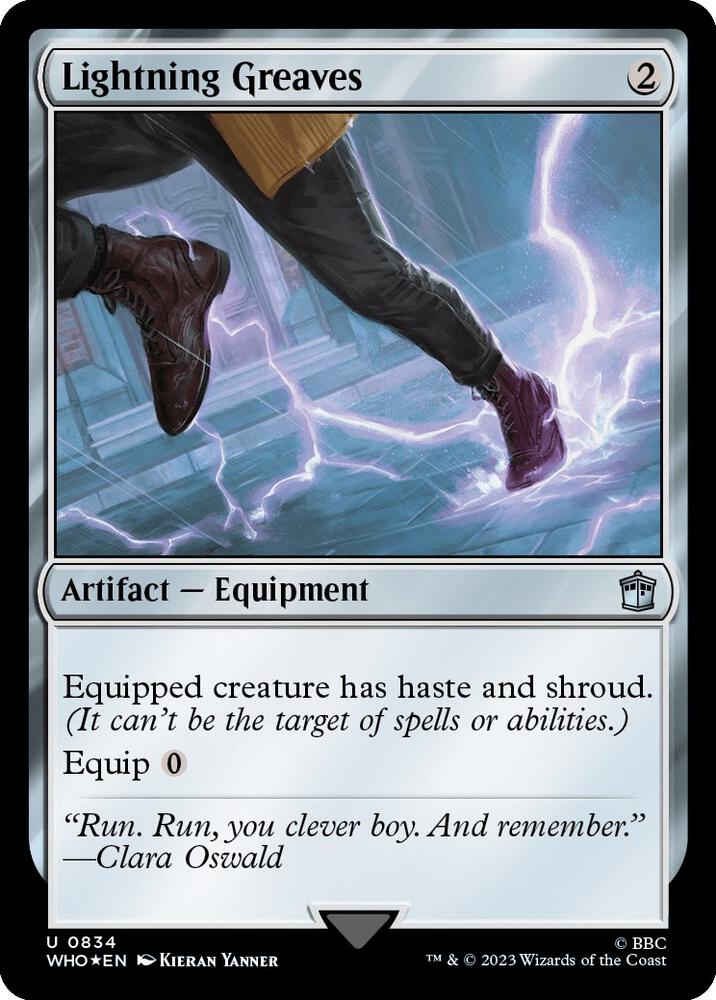 Lightning Greaves (Surge Foil) (834) (WHO)