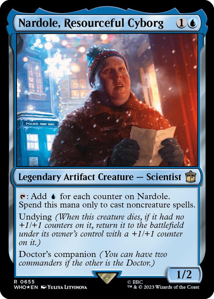 Nardole, Resourceful Cyborg (Surge Foil) (655) (WHO)
