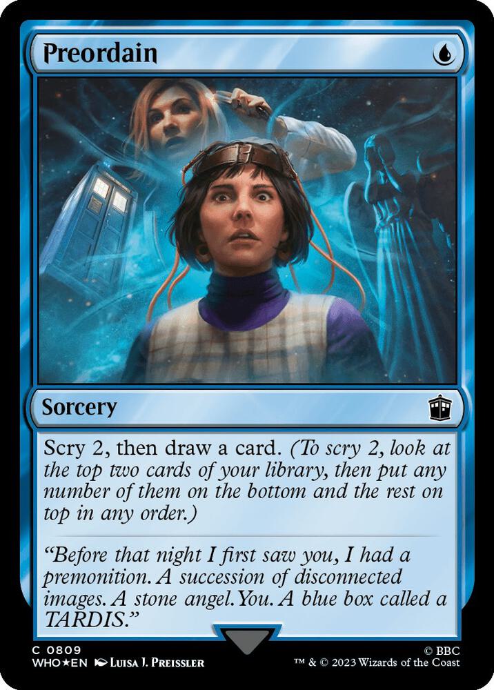 Preordain (Surge Foil) (809) (WHO)