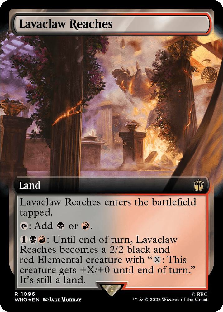 Lavaclaw Reaches (Extended Art) (Surge Foil) (1096) (WHO)