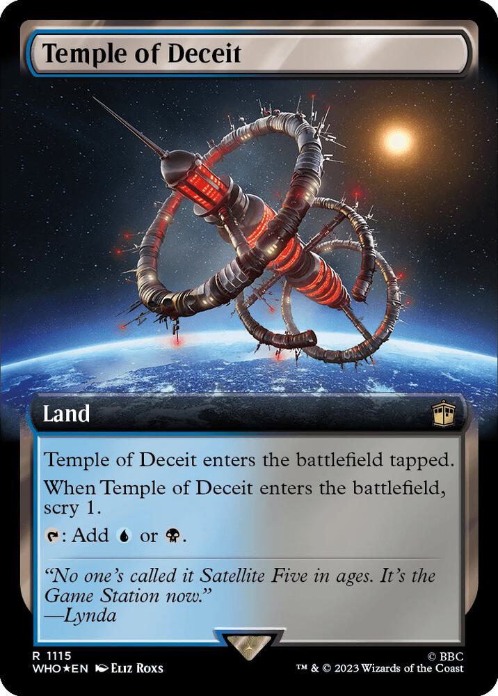 Temple of Deceit (Extended Art) (Surge Foil) (1115) (WHO)