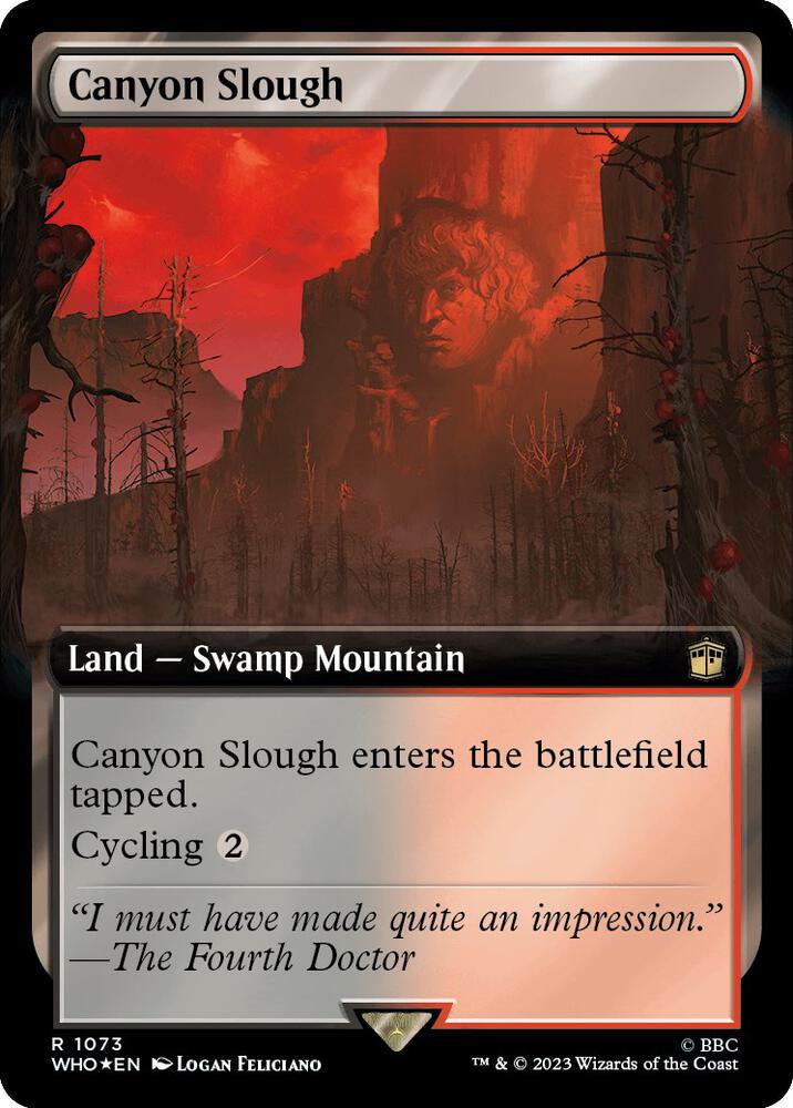 Canyon Slough (Extended Art) (Surge Foil) (1073) (WHO)