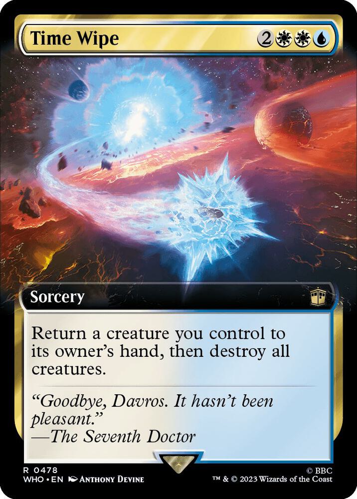 Time Wipe (Extended Art) (478) (WHO)