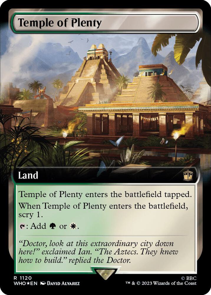 Temple of Plenty (Extended Art) (Surge Foil) (1120) (WHO)